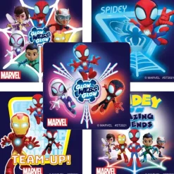 Character Stickers<SmileMakers Glow in the Dark Spidey & His Amazing Friends Stickers - Stickers from