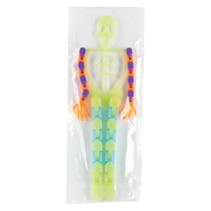 Halloween | Figurines<SmileMakers Glow-in-the-Dark Skeleton Fidgets - Fun Toys from
