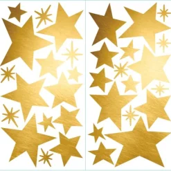 Wall Decals<SmileMakers Gold Star Wall Decals With Foil - Office Décor from