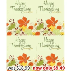 Thanksgiving | Recall Cards<SmileMakers Happy Thanksgiving Laser Cards – Dental Recall Cards -