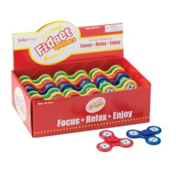 Dental Themed Prizes | Latex Free Toys<SmileMakers Happy Tooth Fidget Spinners - Fidget Toys from