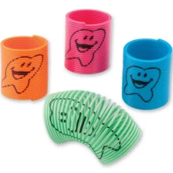 Dental Themed Prizes | Fidget & Distraction Toys<SmileMakers 48 Happy Tooth Springs - Springs from