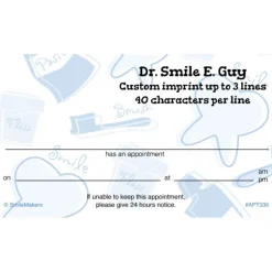 Appointment Cards<SmileMakers Healthy Habits Appointment Cards - Appointment Cards - from