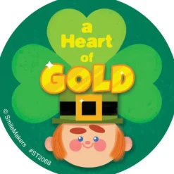St. Patrick's Day | Other Fun Stickers<SmileMakers Heart of Gold Stickers - Stickers from