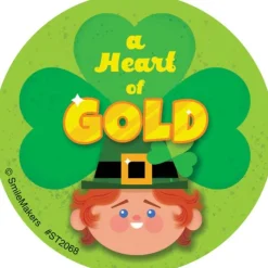 St. Patrick's Day | Other Fun Stickers<SmileMakers Heart of Gold Stickers - Stickers from
