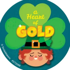 St. Patrick's Day | Other Fun Stickers<SmileMakers Heart of Gold Stickers - Stickers from