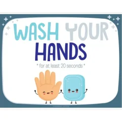 Wall Decals<SmileMakers Horizontal Wash Your Hands Wall Decal- Office Décor from