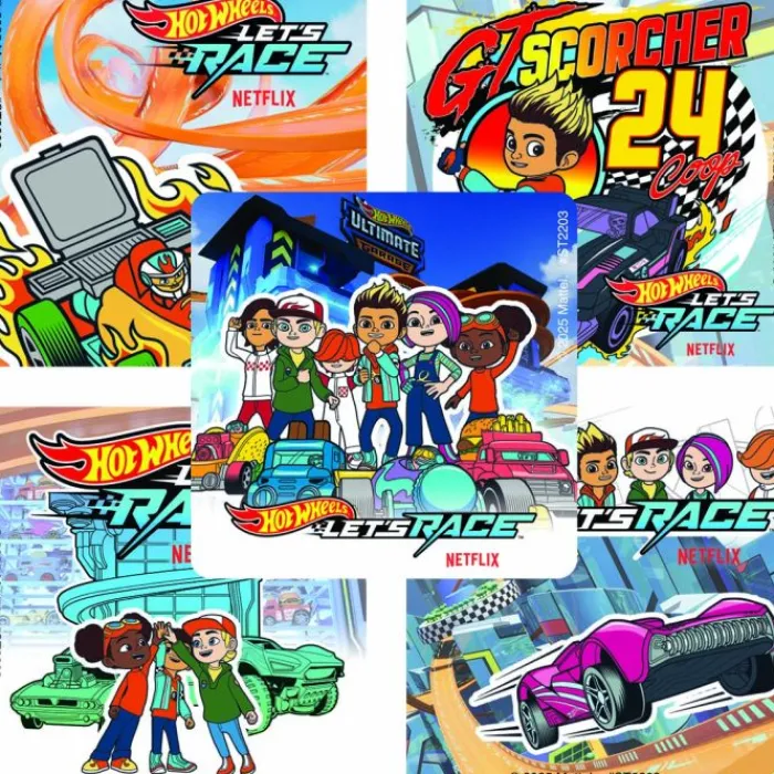 Stickers | Character Stickers<SmileMakers Hot Wheels Let's Race Stickers - Stickers From