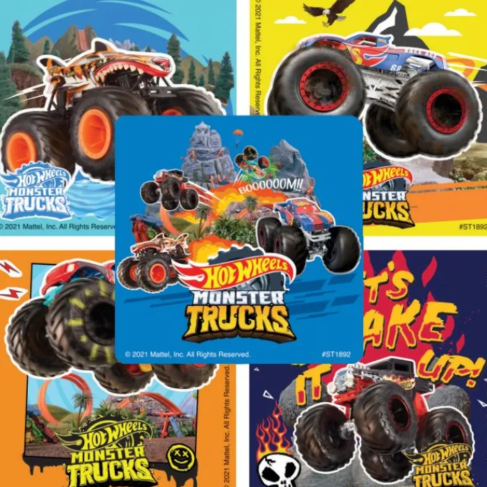 Character Stickers<SmileMakers Hot Wheels Monster Truck Shake Up Stickers - Stickers from
