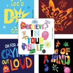 Disney Stickers | Character Stickers<SmileMakers Inside Out 2 Expressions Stickers - Stickers from