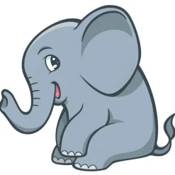 Wall Decals<SmileMakers Jungle Friends Elephant Wall Decal - Office Decor from