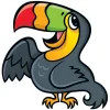 Wall Decals<SmileMakers Jungle Friends Toucan Wall Decal - Office Decor from