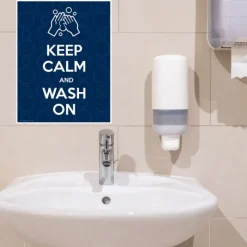 Wall Decals<SmileMakers Keep Calm and Wash Your Hands Decal- Office Décor from