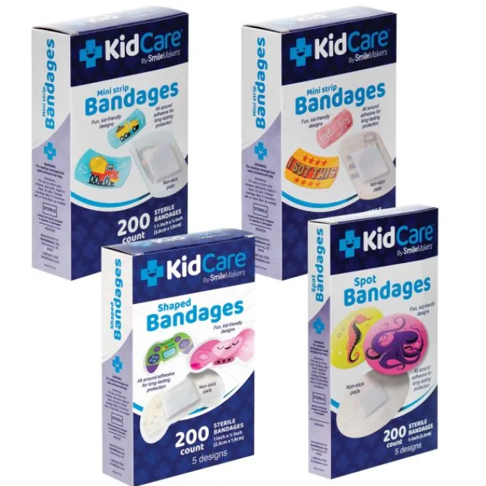 Bandages | Medical Practice Essentials<SmileMakers KidCare Bandage Sampler - Bandages from