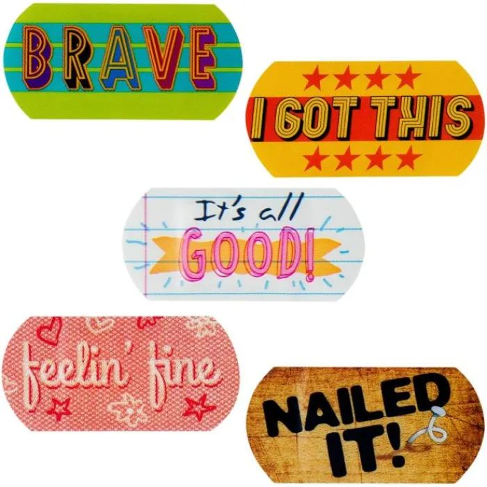 Bandages | Medical Practice Essentials<KidCare ™ Sayings Mini Strip Bandages - Bandages from SmileMakers