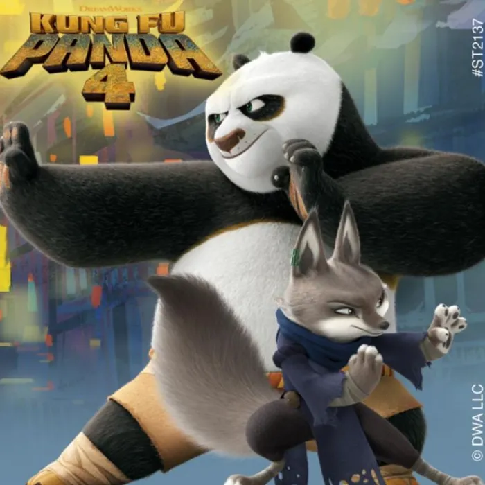 Character Stickers<SmileMakers Kung Fu Panda 4 Stickers