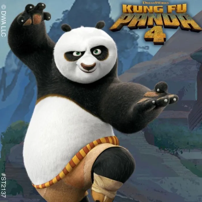 Character Stickers<SmileMakers Kung Fu Panda 4 Stickers