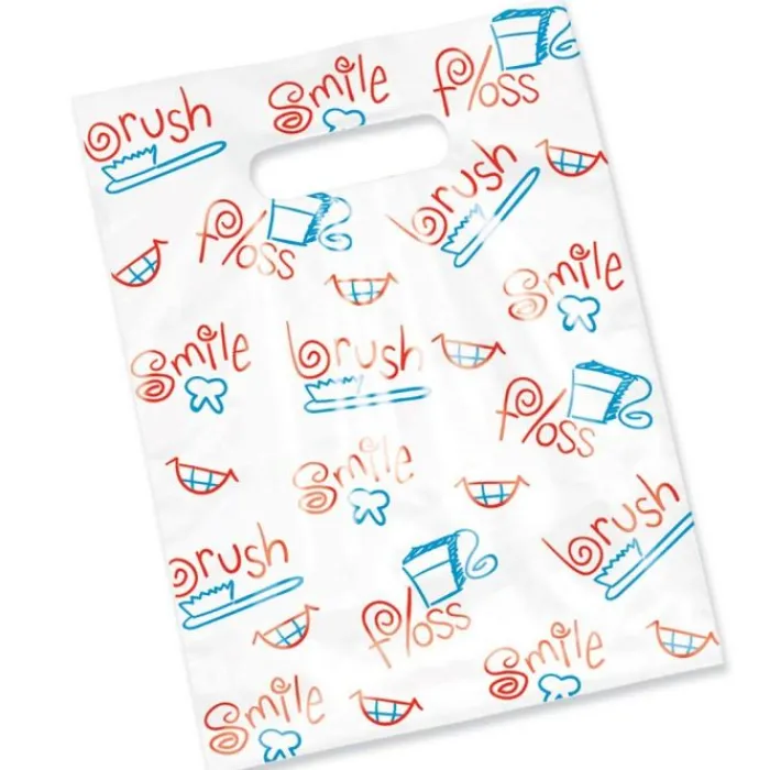 Take Home Bags | Take Home Bags<SmileMakers Large Brush, Floss, Smile Scatter Bags - Scatter Dental Bags from