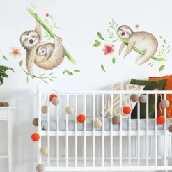 Wall Decals<SmileMakers Lazy Sloth Giant Wall Decals - Office Décor from