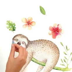Wall Decals<SmileMakers Lazy Sloth Giant Wall Decals - Office Décor from