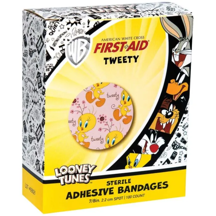 Bandages | Medical Practice Essentials<SmileMakers Looney Tunes&153; Tweety Spot Bandages - Case - Bandages from