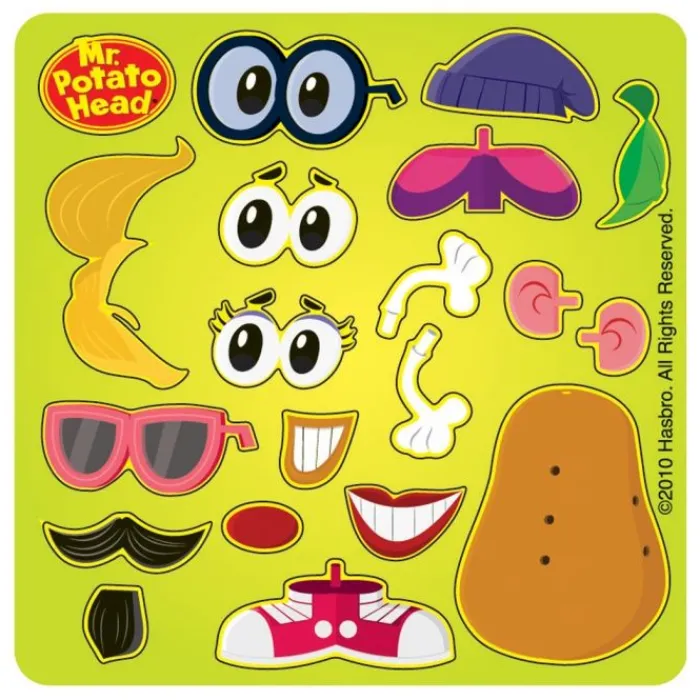 Character Stickers<SmileMakers Make Your Own Spud Mr. Potato Head Stickers - Stickers from