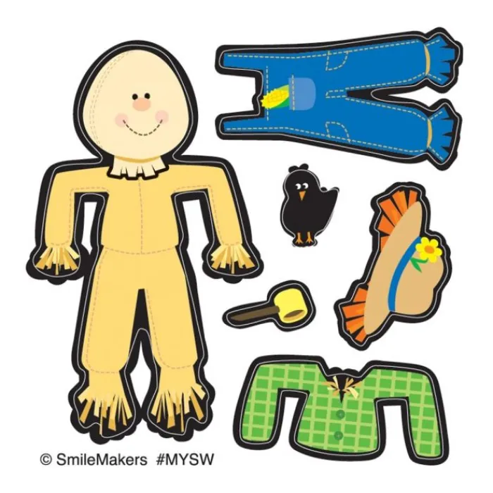 Seasons | Thanksgiving<SmileMakers Make-Your-Own Scarecrow Stickers - Make-Your-Own Stickers from