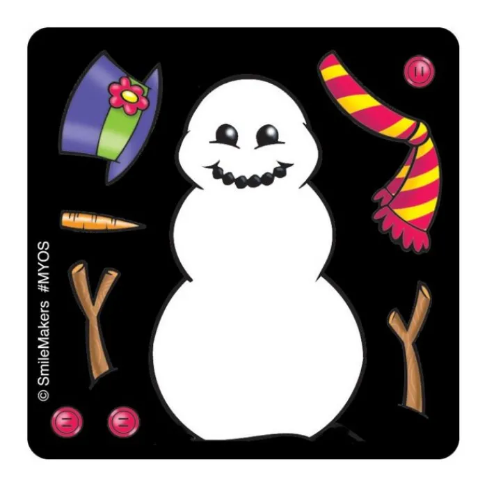 Seasons | Christmas<SmileMakers Make-Your-Own Snowman Stickers - Make-Your-Own Stickers from