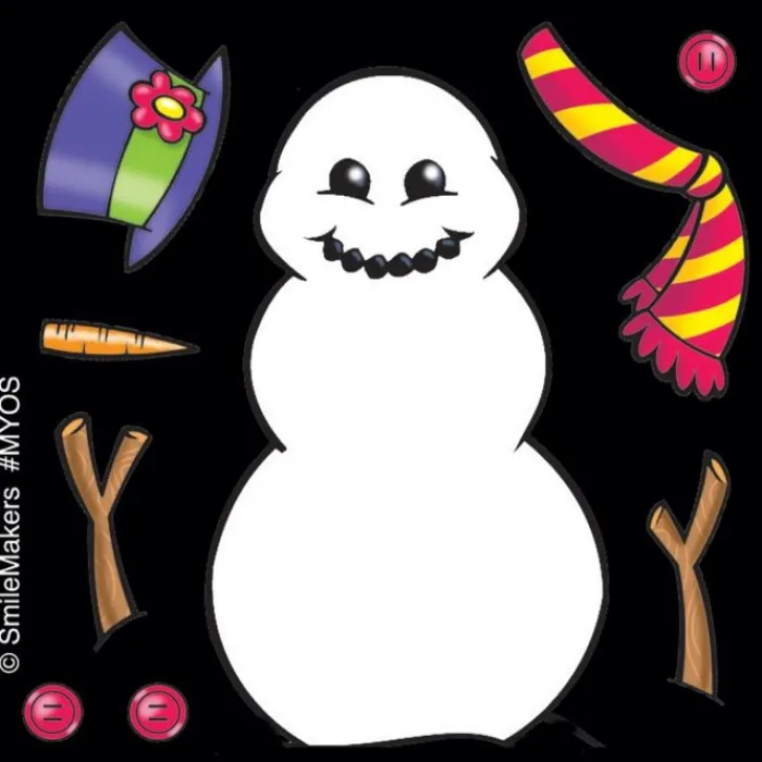 Seasons | Christmas<SmileMakers Make-Your-Own Snowman Stickers - Make-Your-Own Stickers from