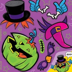 Halloween | Other Fun Stickers<SmileMakers Make-Your-Own Wild Jack O' Lantern Stickers - Stickers from