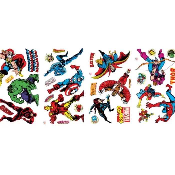 Wall Decals<SmileMakers Marvel Classics Wall Decals - Office Décor from