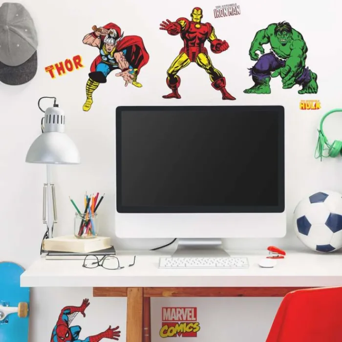Wall Decals<SmileMakers Marvel Classics Wall Decals - Office Décor from
