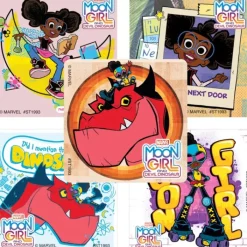 Character Stickers<SmileMakers Marvel Moon Girl & Devil Dinosaur St