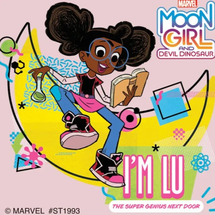Character Stickers<SmileMakers Marvel Moon Girl & Devil Dinosaur St