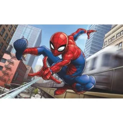 Wall Decals<SmileMakers Marvel Spider-Man Peel & Stick Wallpaper Mural - Office Décor from