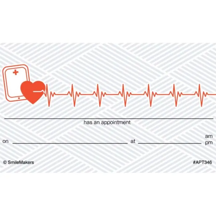 Appointment Cards<SmileMakers Medical Heartbeat Appointment Cards - Appointment Cards from