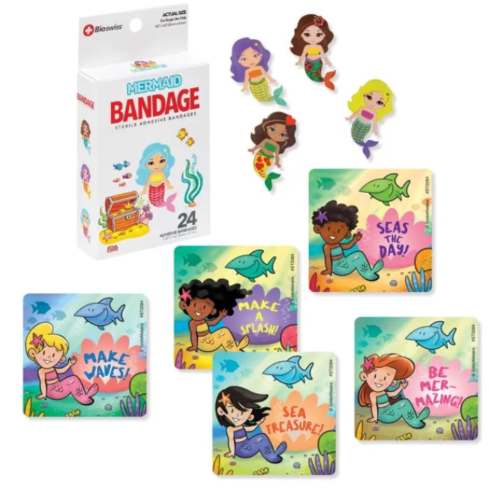 Bandages | Medical Practice Essentials<SmileMakers Mermaid Bandage Bundle - Stickers from