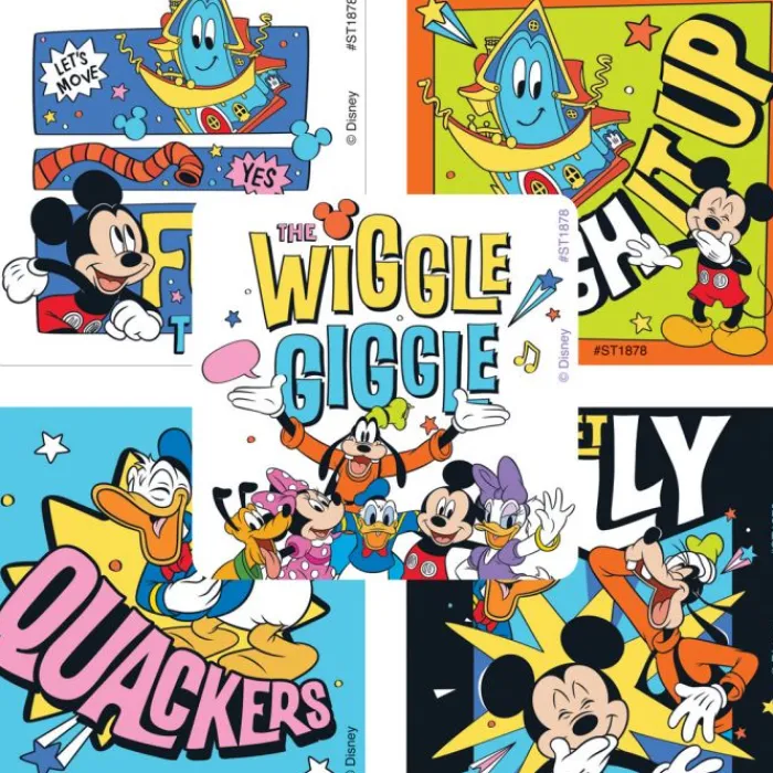 Disney Stickers | Character Stickers<SmileMakers Mickey Mouse Funhouse Get Silly Stickers - Stickers from