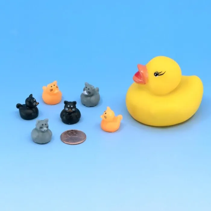 Figurines | Toys<SmileMakers Micro Cat Ducks - Rubber Duck Toys from