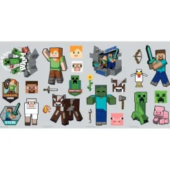 Wall Decals<SmileMakers Minecraft Characters Wall Decals - Office Décor from