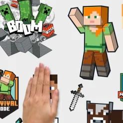 Wall Decals<SmileMakers Minecraft Characters Wall Decals - Office Décor from