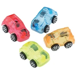 Vehicles | Latex Free Toys<SmileMakers Mini Clear Free Wheel Cars - Toy Vehicles from