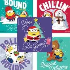 Christmas | Character Stickers<SmileMakers Minions Christmas Stickers - Stickers from