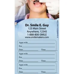 Appointment Cards<SmileMakers Mirror Check Up Three Sticker Appointment Cards - Dental Appointment Cards from