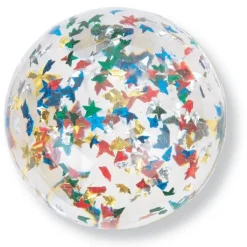 Toy Balls | Toys<SmileMakers 58mm Giant Star Confetti Bouncing Balls - Bouncing Balls from