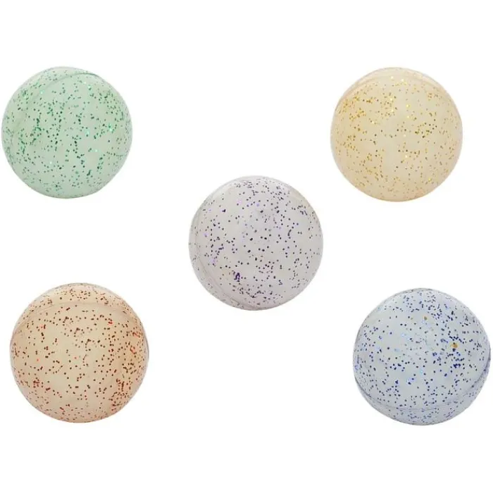 Toy Balls | Toys<SmileMakers 32mm Sparkle Colored Glow-In-the-Dark Bouncing Balls - Toy Balls from