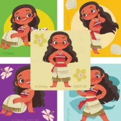 Valuestickers | Disney Stickers<SmileMakers Moana Value Stickers -Stickers from