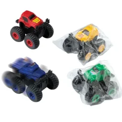 Vehicles | Latex Free Toys<SmileMakers Monster Pull Back Trucks - Cars Trucks & Motorcycles from