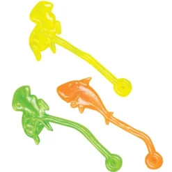 Individually Wrapped Toys | Toys<SmileMakers Neon Sticky Sea Life - Sticky Toys From