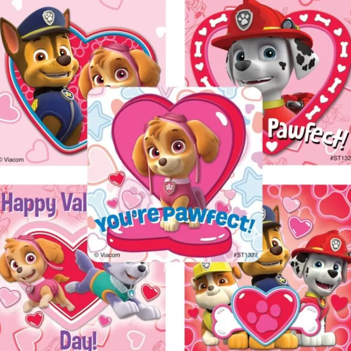 Valentine's Day | Nickelodeon Stickers<SmileMakers PAW Patrol Valentine Stickers - Stickers from